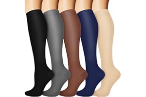 SOOVERKI Compression Socks for Women and Men Circulation (3 Pairs) is Best Support for Running Athletic Cycling Hiking