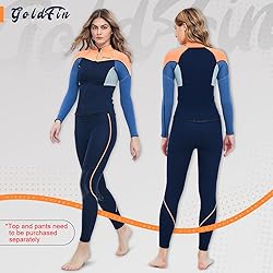 GoldFin Wetsuit Top Women, 2mm Wetsuits Jacket Long