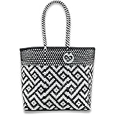 MARIA VICTORIA Women's Waterproof Plastic Tote - Medium, Stylish Spring/Summer Bag for Daily Use & Travel