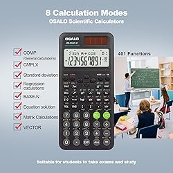 OSALO Scientific Calculator 401 Function 10+2