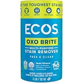 ECOS OXO BRITE Multi-Purpose Stain Remover, Brightens &amp; Whitens, Free &amp; Clear, 145 Loads, Plastic-Free, Safer Choice Certified, 2 lbs
