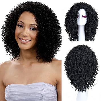 Siyi Afro Kinky Marley Braids Curly Hair 19 69 Inch Medium Length