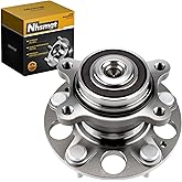 Nhsmgt 512257 Rear Wheel Bearing Hub Assembly Compatible with Honda Civic DX LX GX 2006 2007 2008 2009 2010 2011, 5 Lugs, with ABS