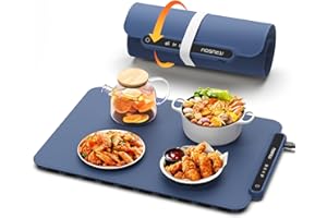 Food Warming Mat, iTRUSOU Electric Warming Tray Full Surface Heating to Keep Food Warm or Thawing, Versatile Food Warmer with