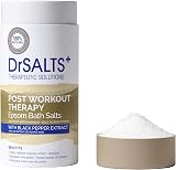 Dr Salts 100% Epsom Bath Salts Post Workout 750g Black Pepper Oils
