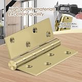 AOLISHENG 4 Inch Stainless Steel Door Hinges 100x75mm Ball Bearing Heavy Duty view 2