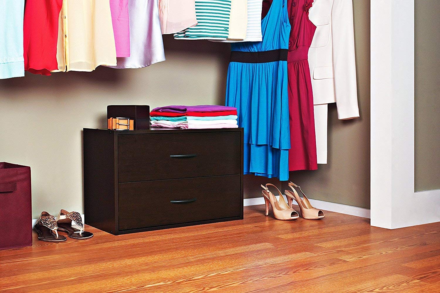 ClosetMaid 1568 Stackable 2-Drawer Horizontal Organizer, white 