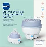 MAM Electric Steriliser & Express Warmer 6 Functions + 160ml Anti-Colic Bottle view 2