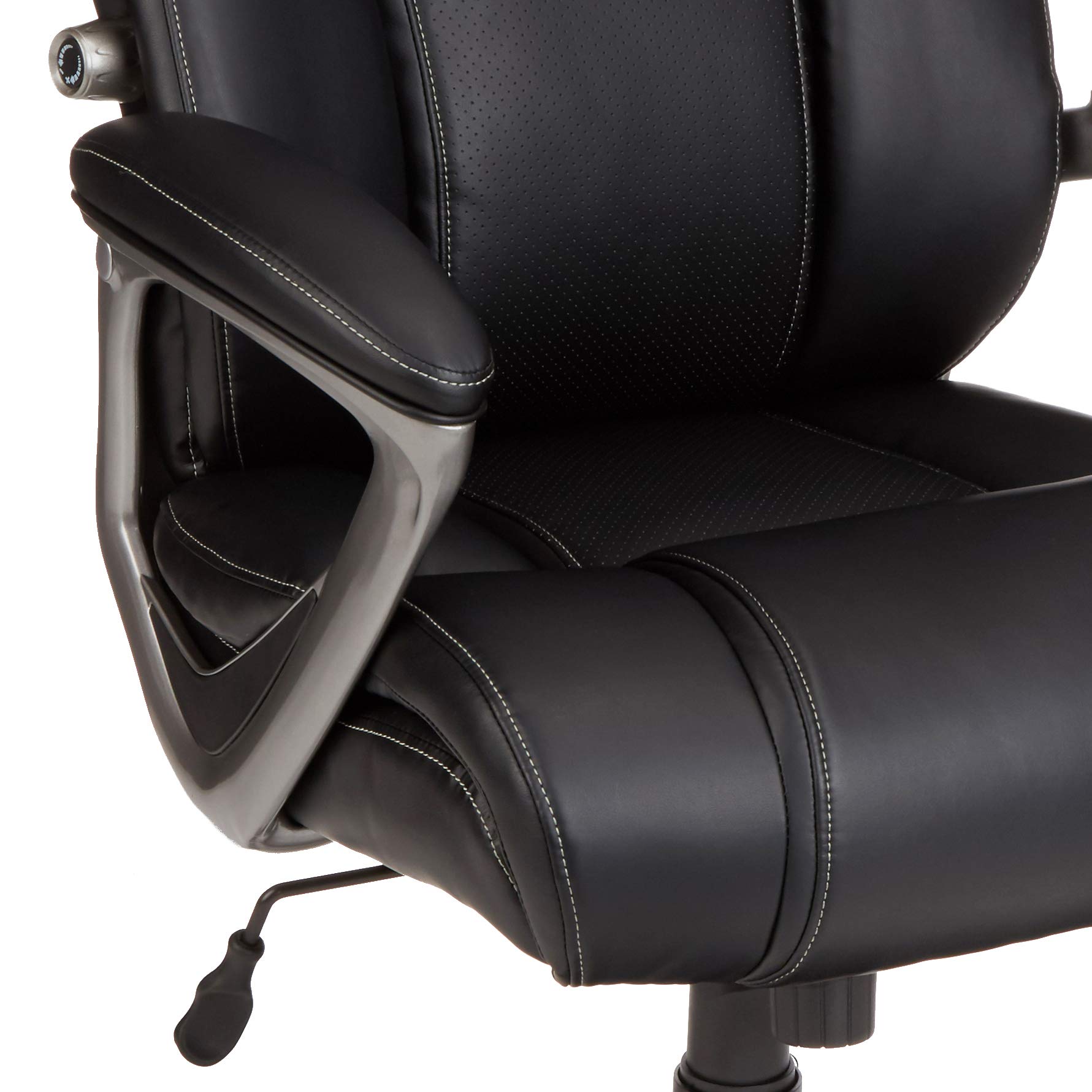 AmazonBasics Big & Tall Executive Computer Desk Chair, Black Pewter Finish