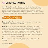 WeightWorld Tanning Tablets 120 SunGlow Beta Carotene Vegan Non-GMO UK Made view 7
