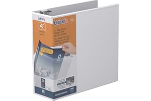 QuickFit Quick Fit D-Ring View Binders (Stride), White, 4 Inch (87060)