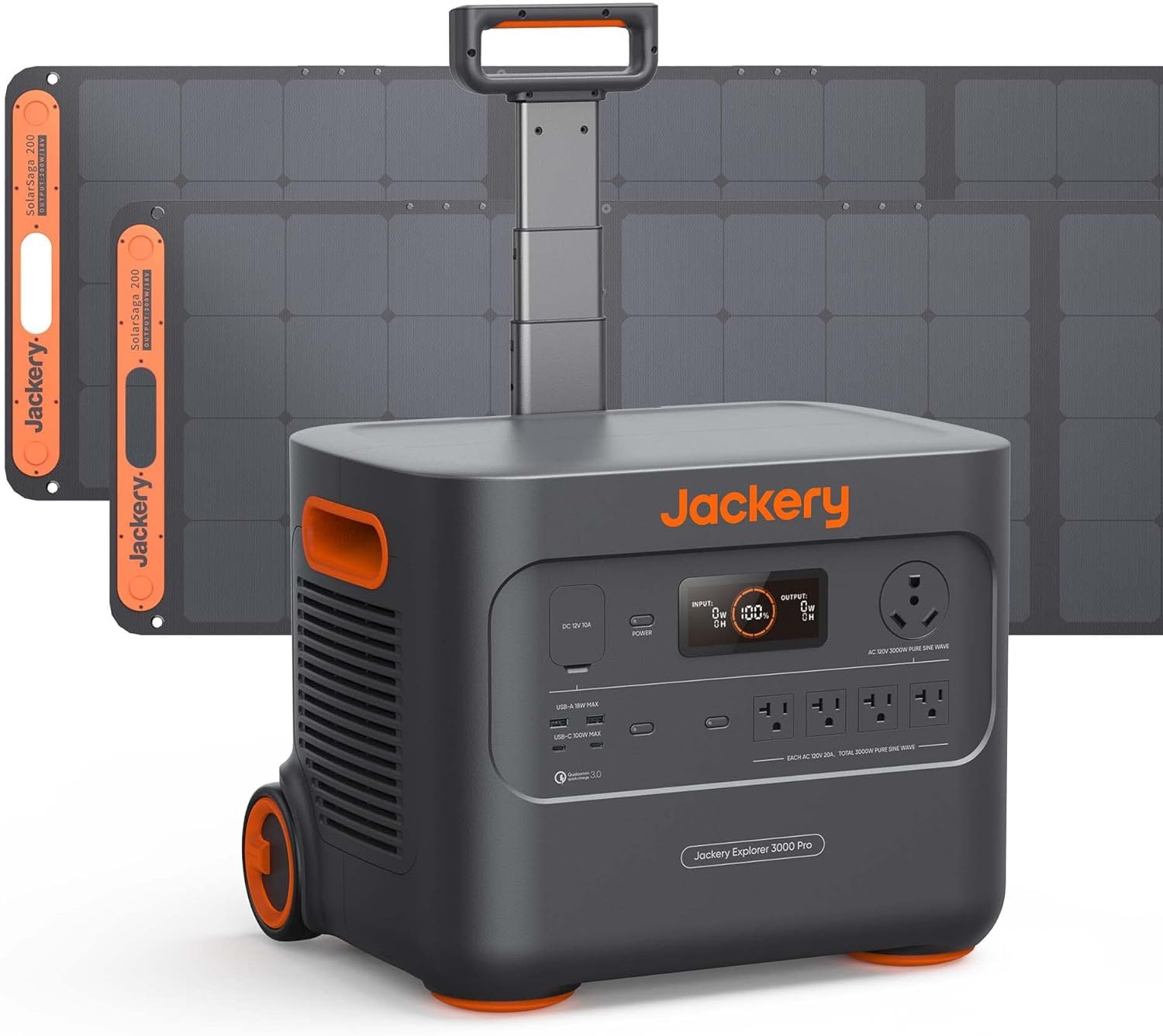 Jackery Solar Generator 3000 PRO 400W, 3024Wh Power