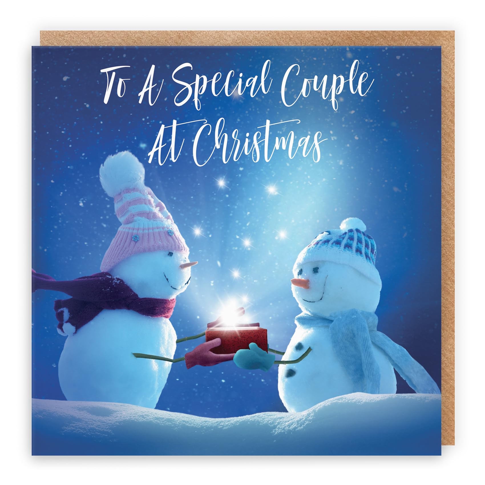 Hunts England - Special Couple Christmas Card - To A Special Couple At Christmas - Starry Night Collection - Fun Card