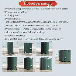 Water Butts With Stand And Tap, Portable Rain