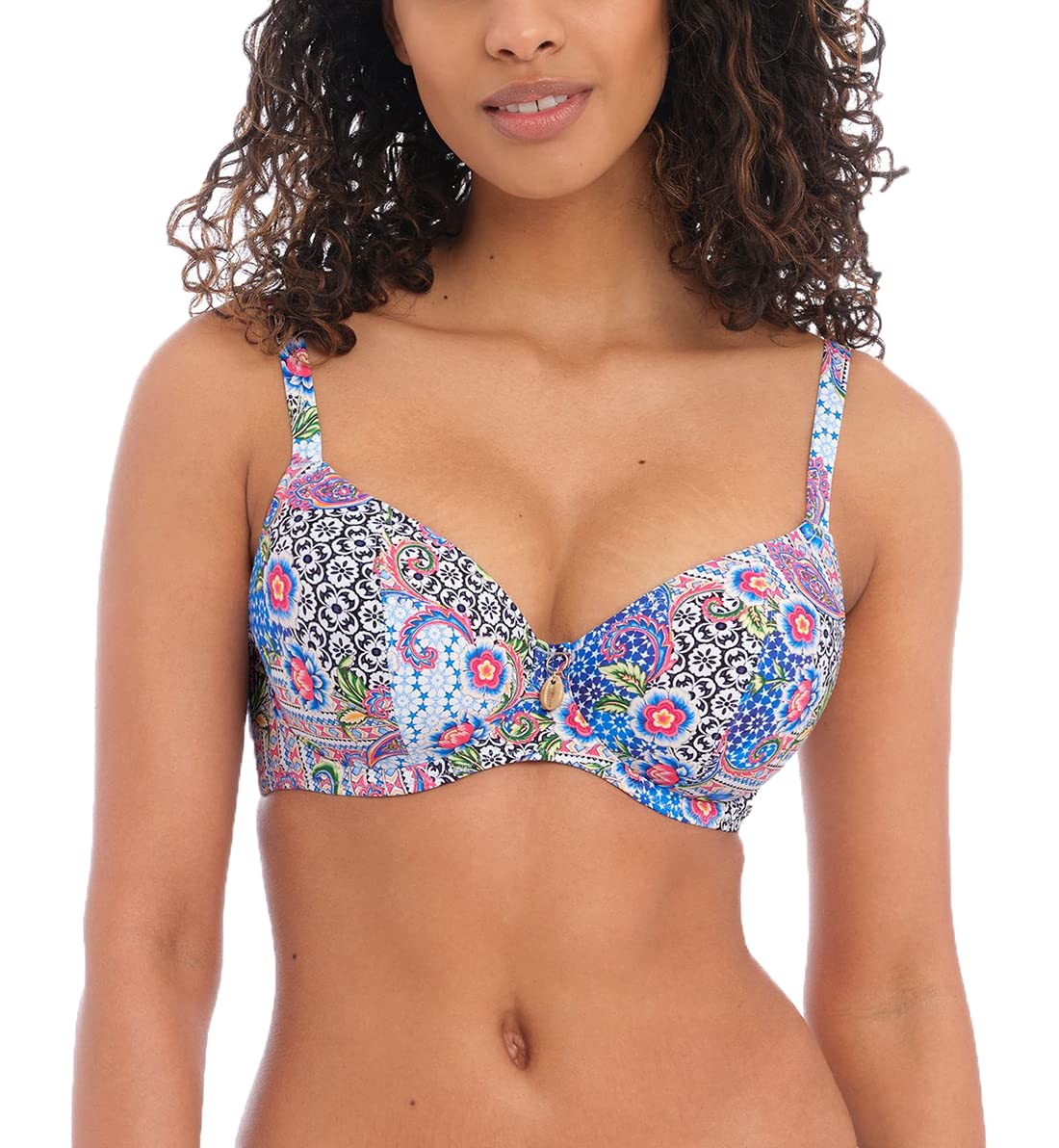 Freya Boho Breeze AS202302 Underwired Plunge Bikini Top Multi 30DD CS