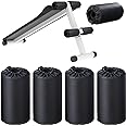 Hollowfly 4 Pcs Foam Foot Pads Foam Roller Pad Replacement for Weight Bench Inversion Table and Gym Exercise Equipments(7 x 3.5 x 0.8 Inches)