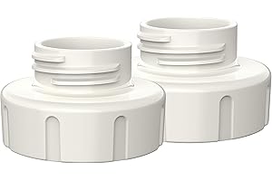 Dr. Brown's Narrow-to-Wide-Neck Baby Bottle Adapter for Customflow Double Electric Breast Pump, 2 pk