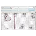 Delta Children Loft Bed Tent - Curtain Set for Twin Loft Bed (Bed Sold Separately), Dots