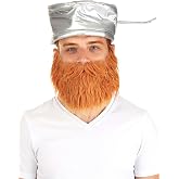 Adult Plants vs Zombies Crazy Dave Costume Kit | Video Game Pan Hat &amp; Beard Accessory