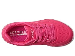 Skechers Girls Uno Gen1-Neon Glow Sneaker, Hot