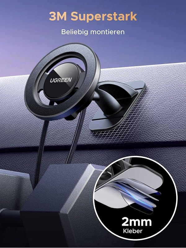 Handyhalterung Auto für MagSafe [2 in 1] mit 20*N52 Starker Magnet