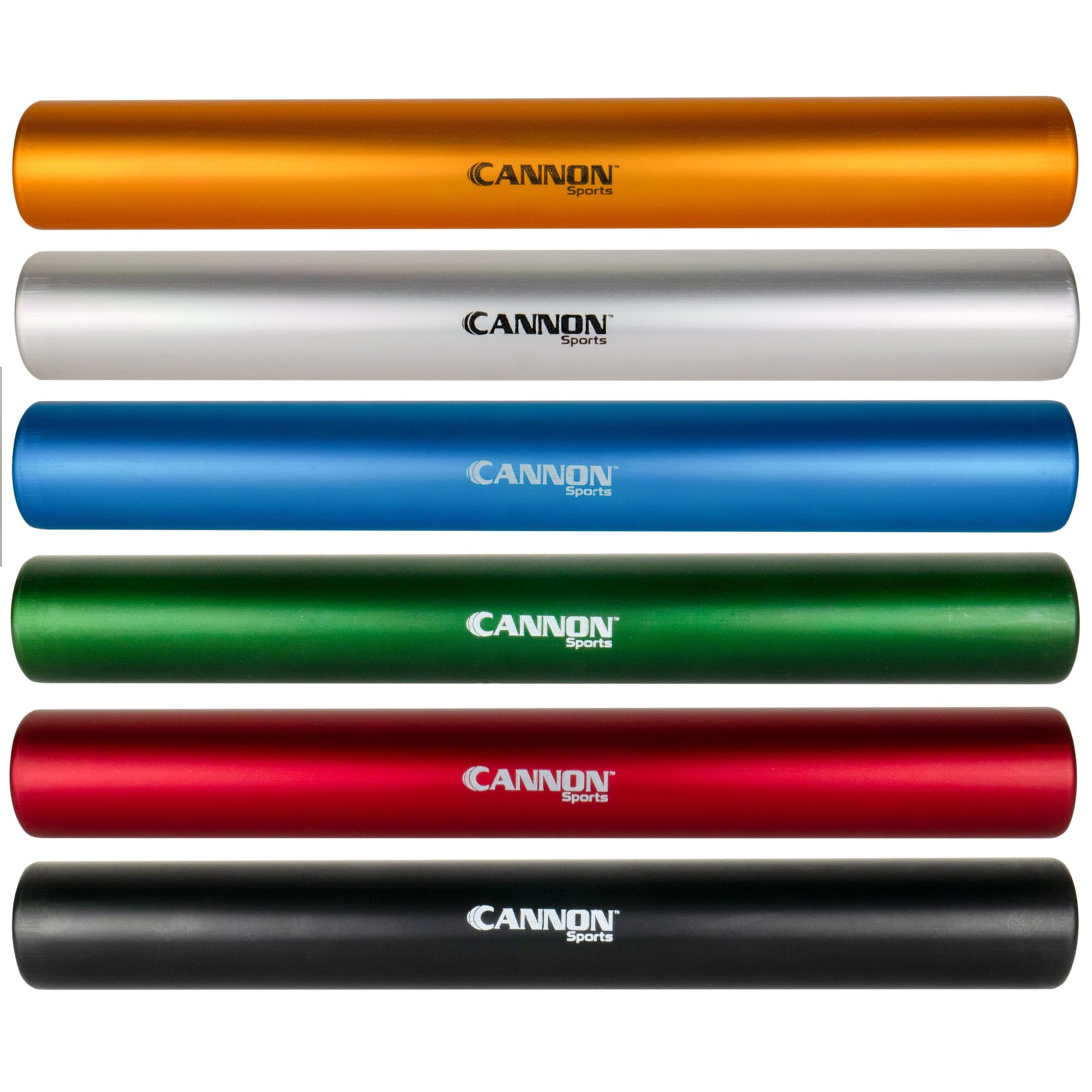 Cannon Sports Aluminum Track Batons, Multi-Color, 6 Piece