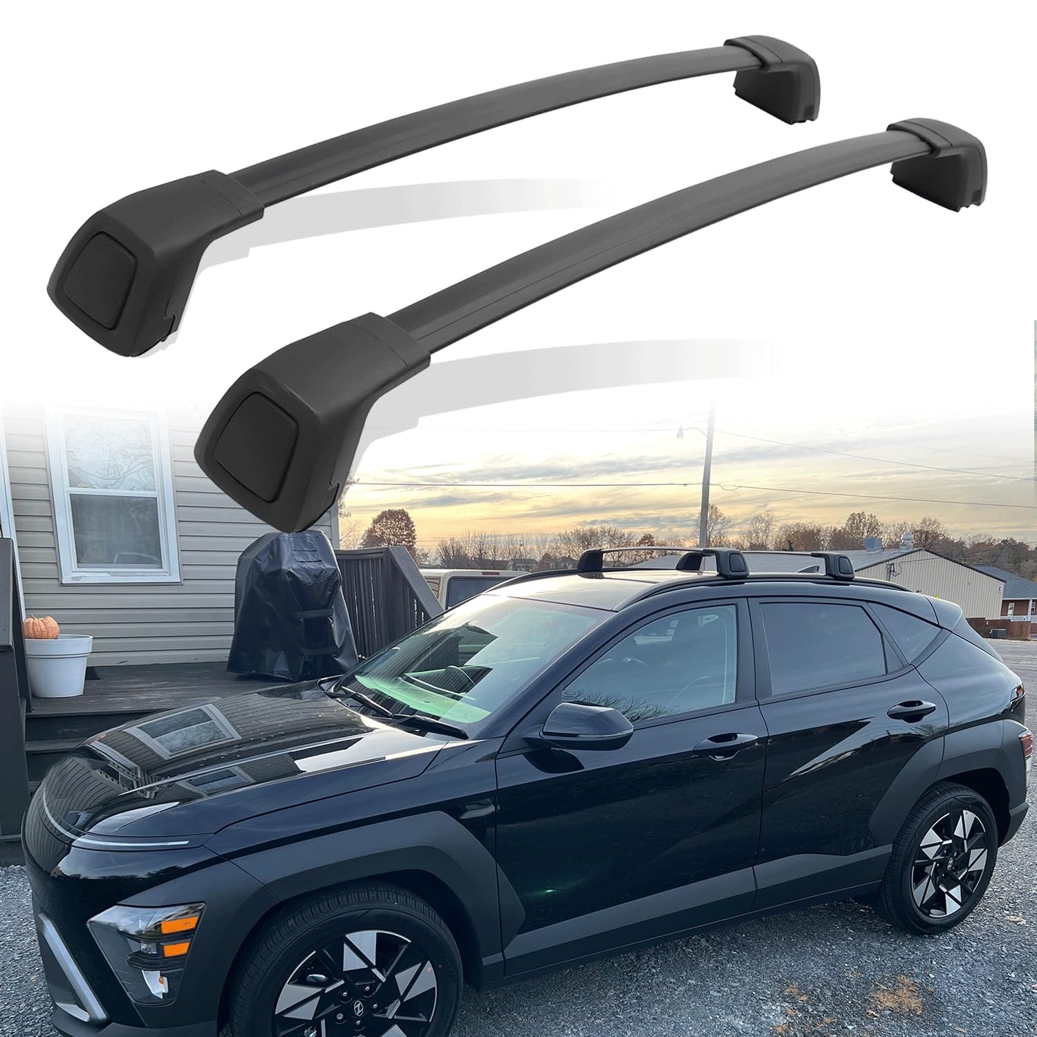 AUXPACBO Upgraded Lockable Cross Bar Fit for Hyundai Kona 2024 New