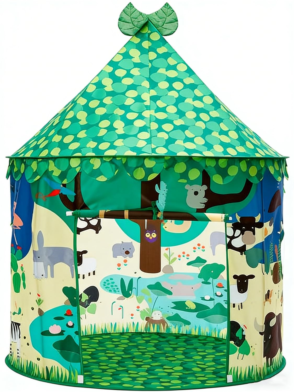 Floving Childrens Teepee Play Tent,Pop up children's tent for Indoor and Outdoor Fun, girls toy, play house, yurt design,gift suitable for indoor and outdoor