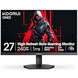 KOORUI GN02 27-inch 240Hz Gaming Monitor, 1ms FHD