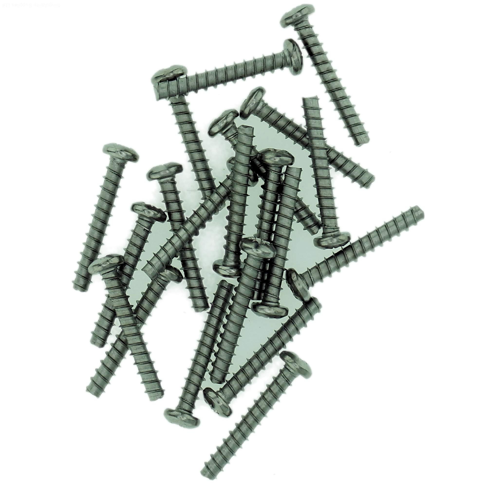 D4 (4mm x 8mm) Pozi Pan Screws for Plastic (Trilobular) - Stainless Steel (A2) (Pack of 20)