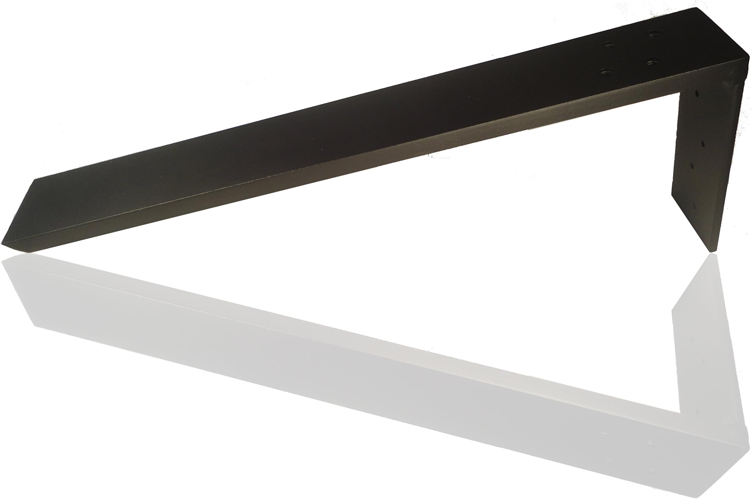 23" Hidden L Granite Countertop Support Bracket Brace in Black