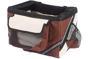 GAORUI Foldable Pet Bike Bicycle Basket Carrier Dog Cat Portable Handlebar