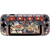 BLINGKIYO Dockable Protective Case Compatible with Switch, Protective Shell for Nintendo Switch 2/OLED Hard PC Joycon Cover - Ramen Kitty (for Switch2)