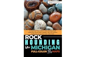 Rockhounding in Michigan [FULL-COLOR]: An Essential Field Guide to Gem Hunting, Fossil Collecting, Mineral Sites, Lapidary Tips, and Outdoor Exploration Across the Great Lakes State