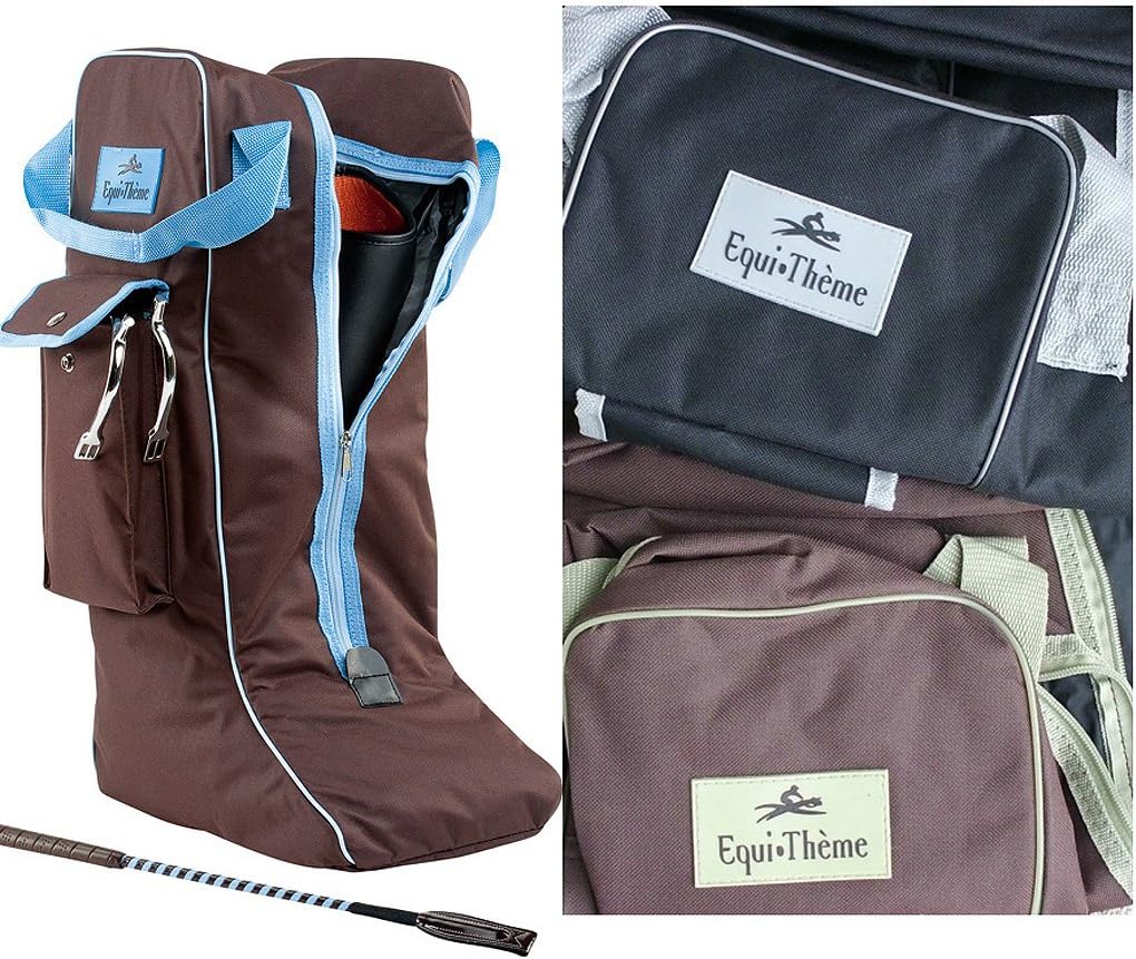 Boot Bag Black / Grey / Reitstiefeltasche / Bag for Riding / Stiefelbeutel Equitheme