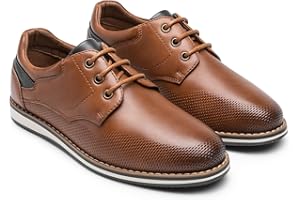 BURUDANI Boy's Casual Dress Shoes Comfort Uniform Formal Sneaker Oxfords