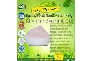 nalAmudhu Black Salt (Kala Namak Mineral) Vegan, Pure, Unrefined, Non-GMO & Natural - Perfect for Tofu Scramble, Egg Taste 50
