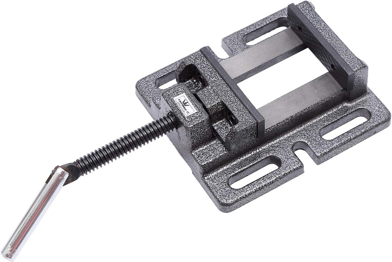 TOPWAY Drill Press Vice 100mm 4 Inch Professional Quality American Type Pillar Bench Drill Vice Clamp for Workshop Milling Machine Machinery Maintenance 403244 - Image 5