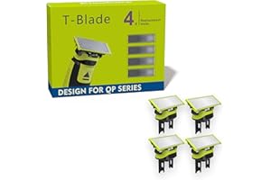 KIONCARE 4-Pack Replacement Heads and 3 Guide Combs Guards Kit Compatible with OneBlade QP25/26/27/28/45/65