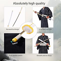 Light Up Zenitsu Sword - 40-Inch Plastic with