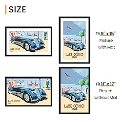 upsimples 11x17 Picture Frame Set of 5, Display