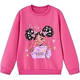 Vieille Girls Sweatshirts Cute Graphic Crew Neck Pullover Tops Long Sleeve Fall Clothes for Girls 5-12 Years