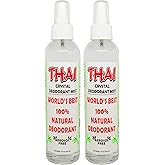 Thai Deodorant Stone Crystal Mist Natural Deodorant Spray 8 oz. Bundle, Pack of 2