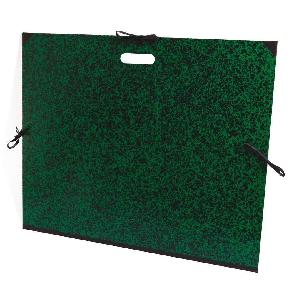 Clairefontaine - Ref 38930C - Annonay Art Folder - B2+ Size, Ribbon and Handles Closure, 30mm Spine, White Paper Lining, Acid Free - Suitable for Transporting Artwork