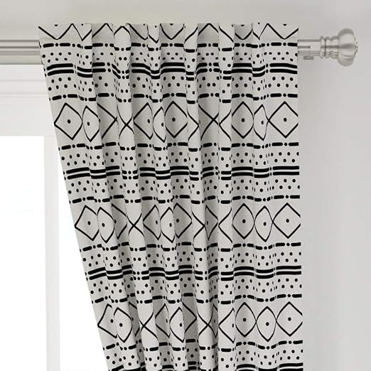 Amazon Com Roostery Curtain Panel Mudcloth African Tribal