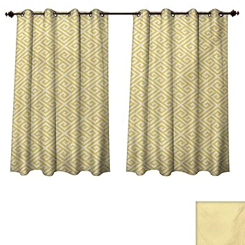 Amazon Com Rupperttextile Greek Key Blackout Curtains Panels For