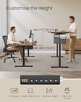 VASAGLE Electric Standing Desk 180x80 cm Height Adjustable 4 Memory view 4