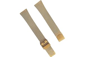NZZXTO Replacement Watch Band for Bering Unisex Watch with Screw slim strap 18mm-14mm (hole spacing 10MM)