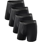 Arjen Kroos Mens Underwear Boxer Briefs 4 Pack - Mens Breathable Athletic Trunk Underwear Moisture Wicking Boxer Briefs