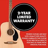 Fender California Debut Redondo Dreadnought Acoustic Guitar Natural with Case view 5